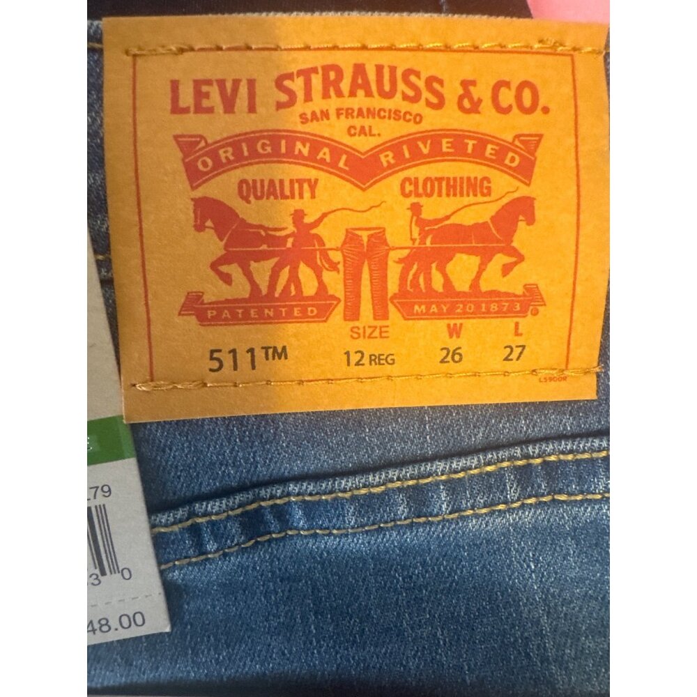 New Levis 511 Slim Stretch Denim Jeans In Eco Performance Fabric - Picture 11 of 15